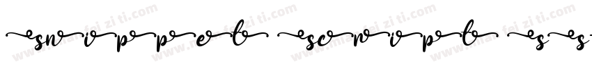 Snippet Script SS字体转换